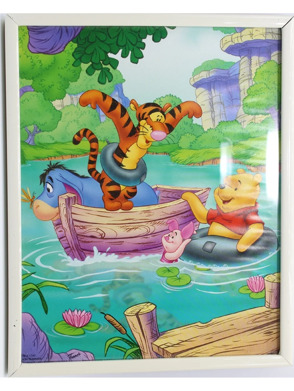Vintage Trends Disney Picture Framed Winnie the Pooh Summer Photo Frame #1747